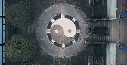航拍重庆古建筑关岳庙视频的预览图
